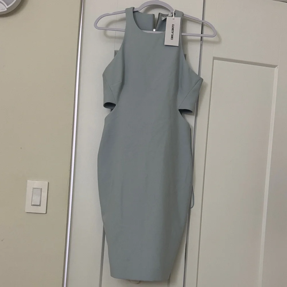 Elizabeth and James Backless Gray Dress - Picture 1 of 1